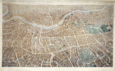 Vista aerea di Londra da Hampstead da Banks and Co Effingham